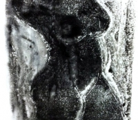 72dpi Stepping Out 16X20MonoprintbyHelenGriffin